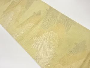 紗 菖蒲模様織出し袋帯